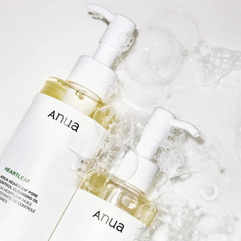 Duo Double Nettoyage Anua Heartleaf – Huile + Mousse